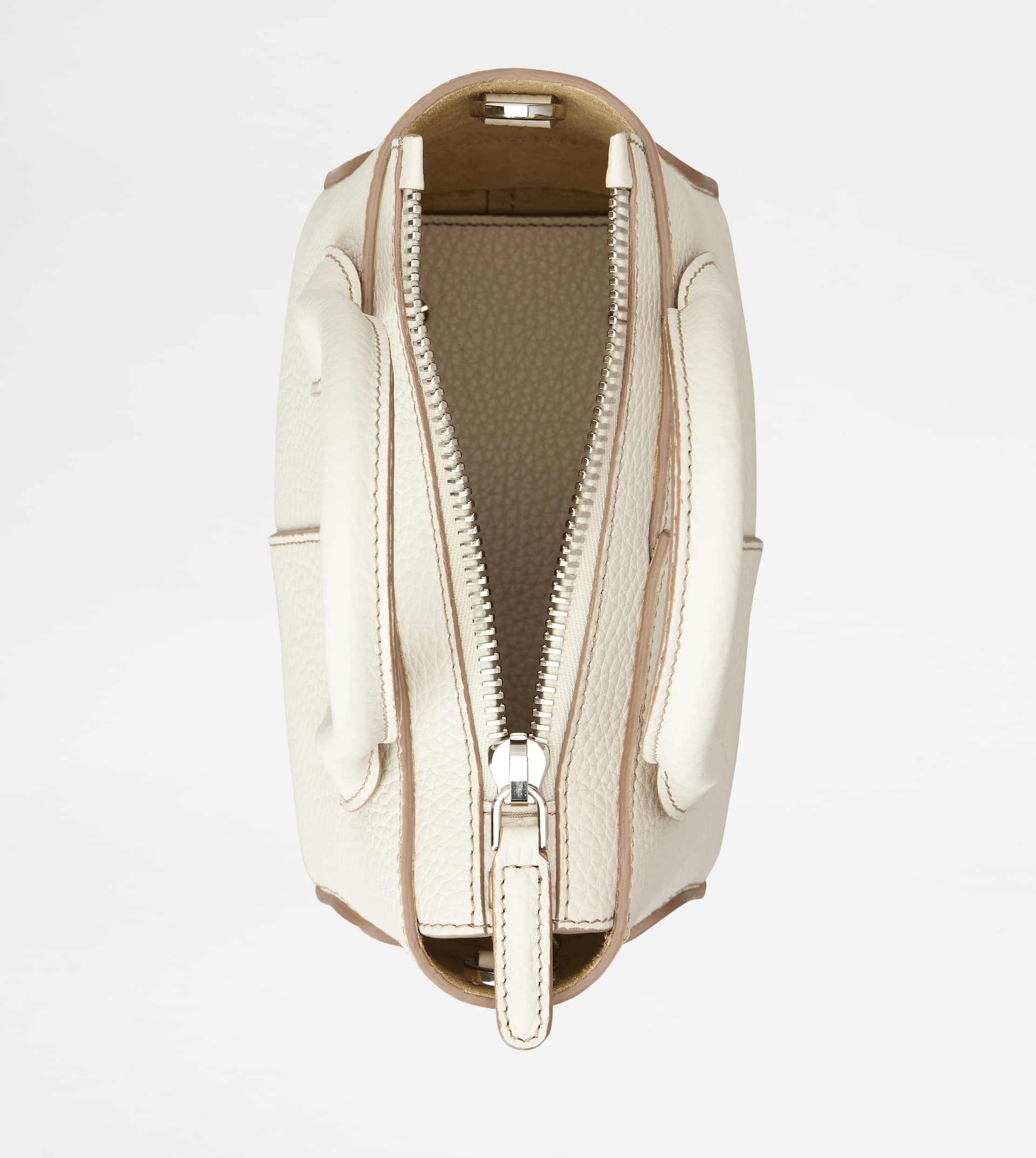TOD'S DI BAG IN LEATHER MINI - OFF WHITE - 5
