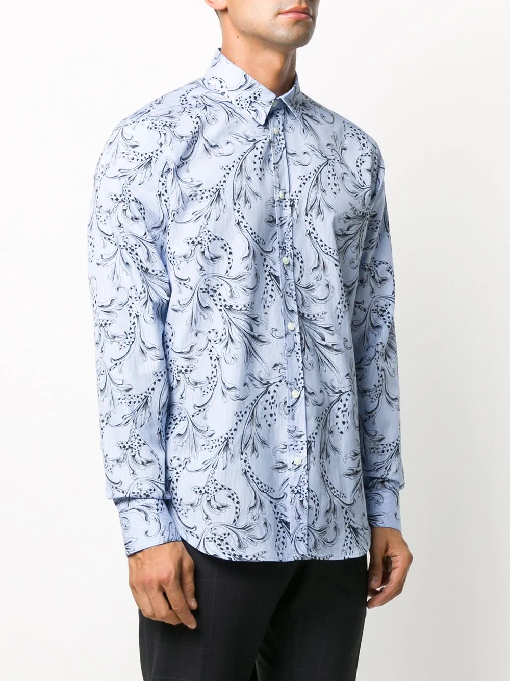 Barocco print shirt - 3