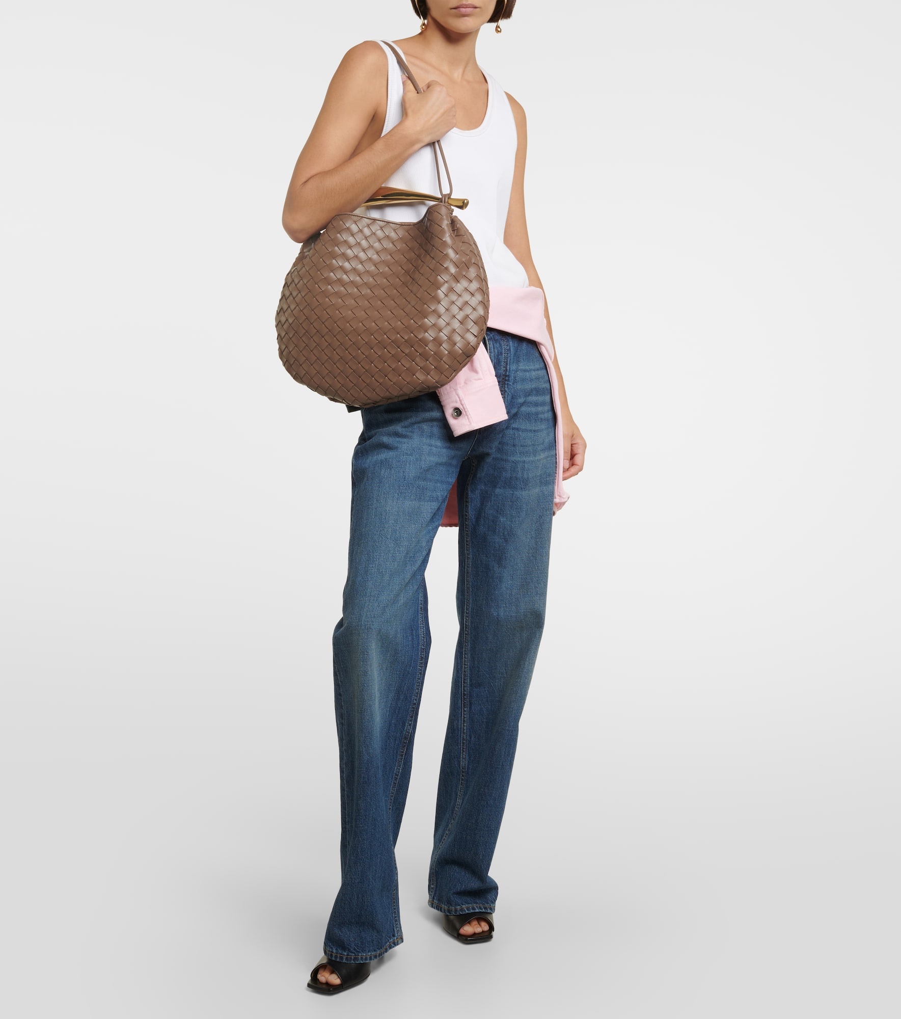 Sardine Medium leather tote bag - 5