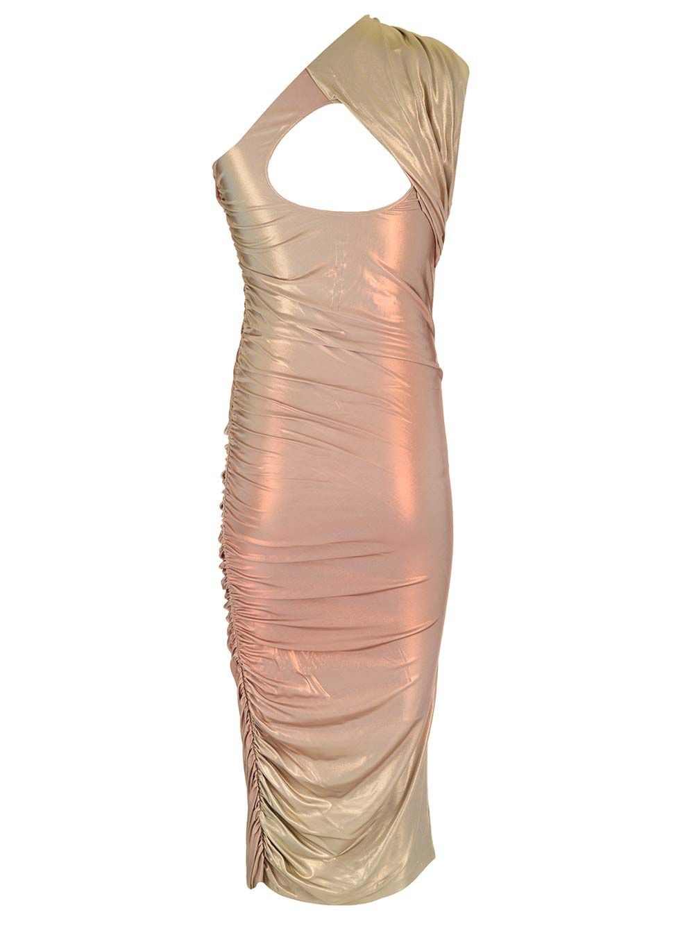 Viscose Midi Dress Dresses White - 2