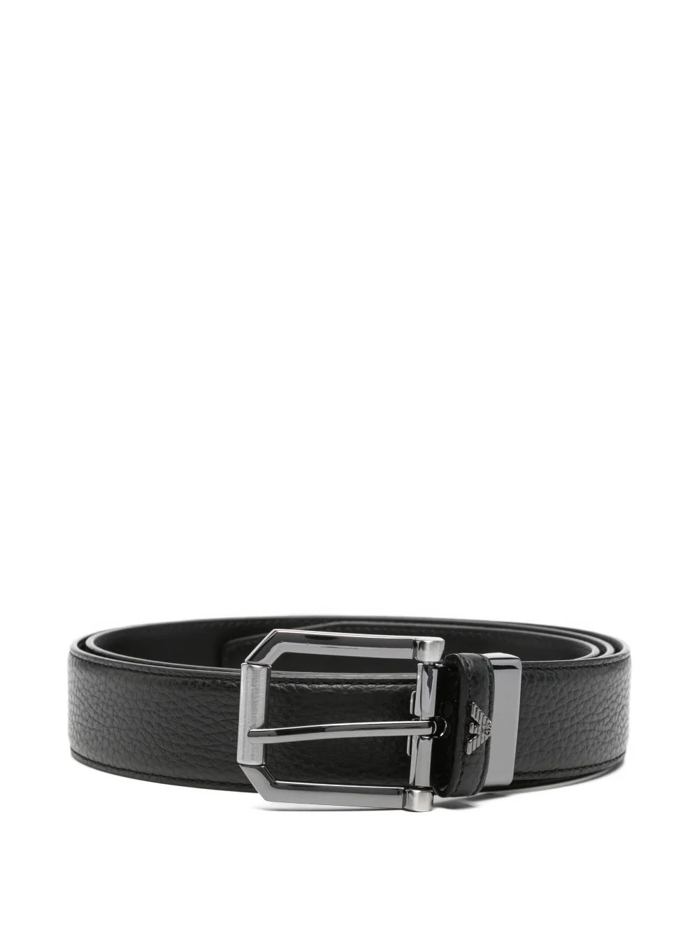 grained-leather belt - 1