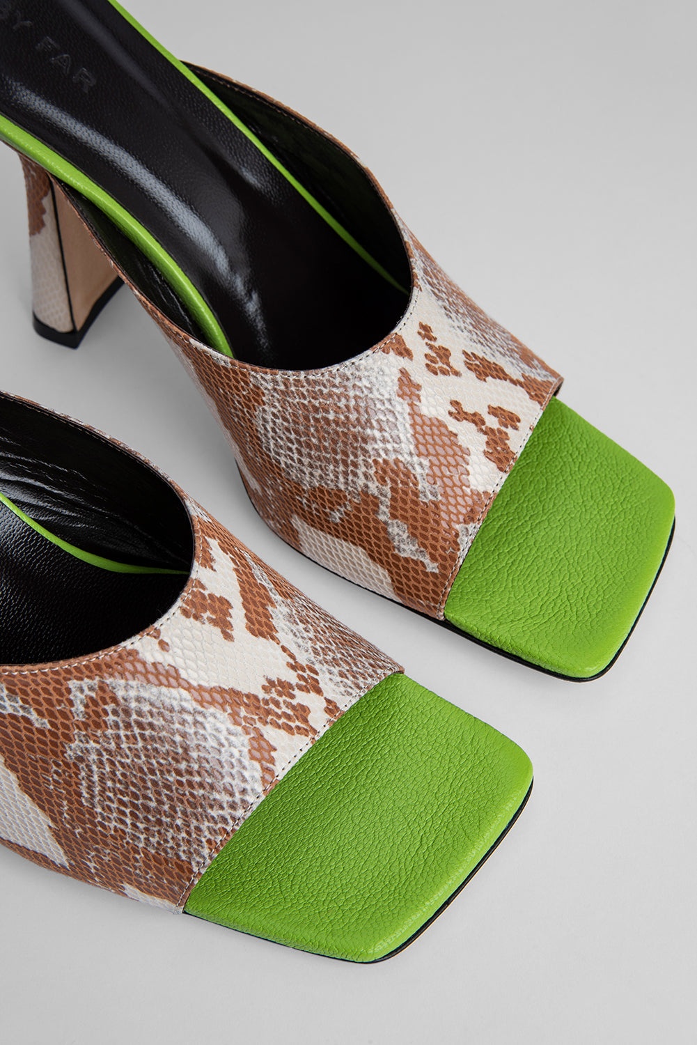 Zaya Almond Snake Print Leather - 4