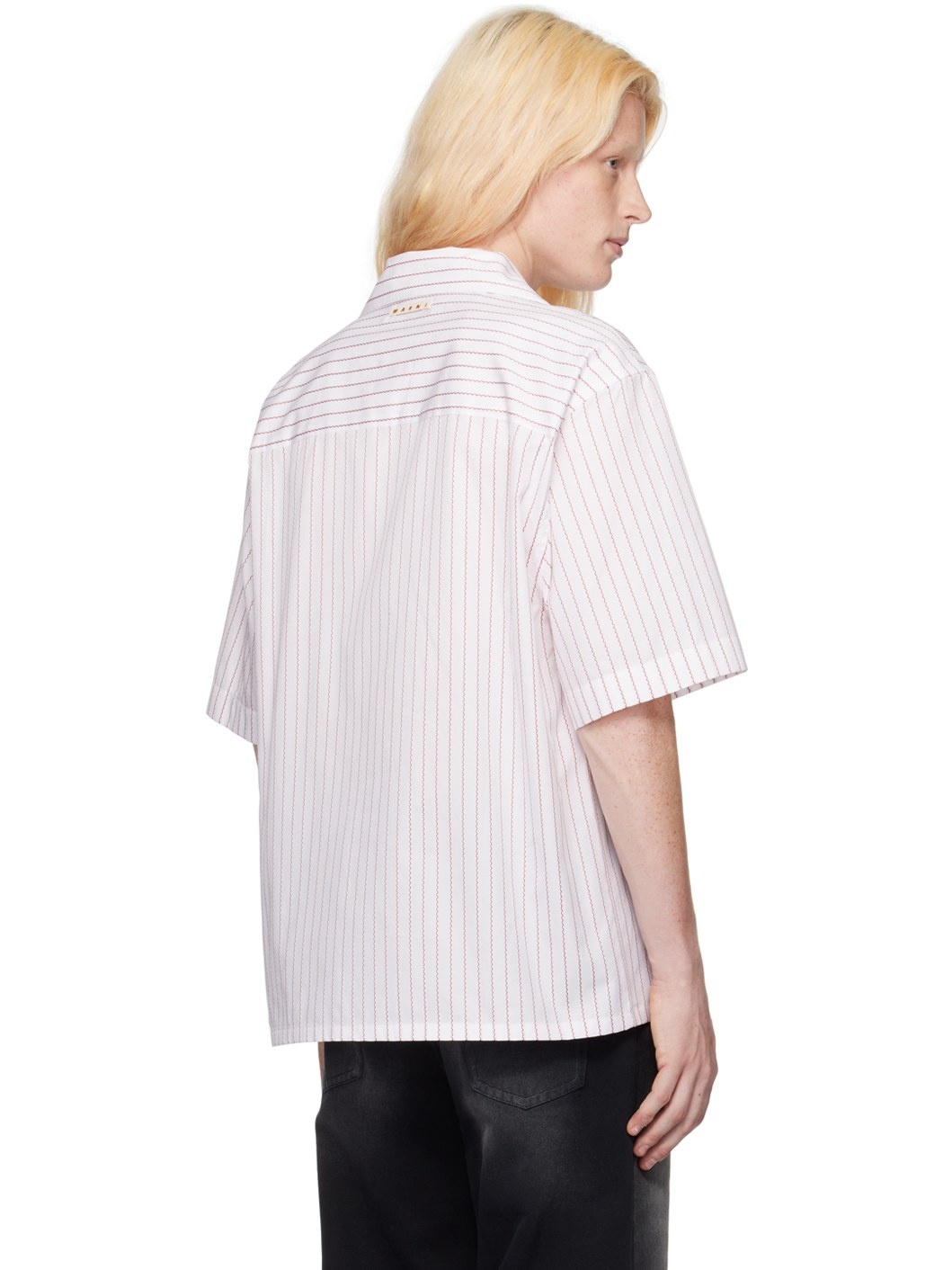 White Striped Shirt - 3
