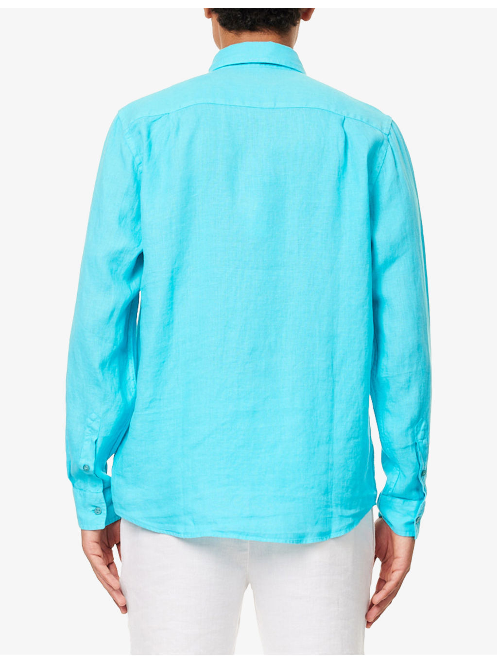 Caroubis patch-pocket regular-fit linen shirt - 4
