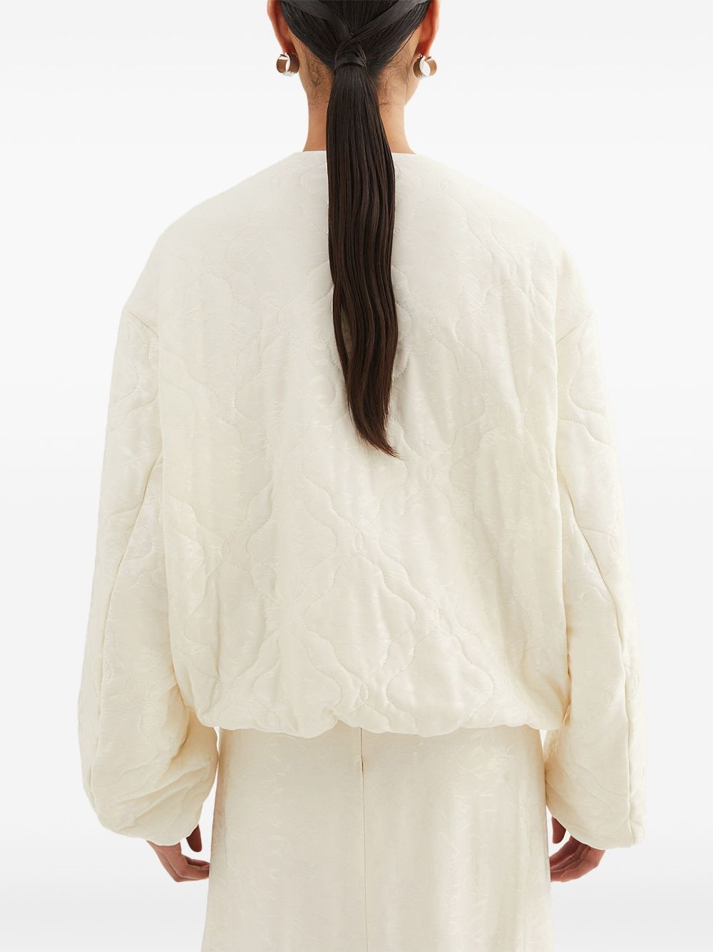 jacquard bomber jacket - 4