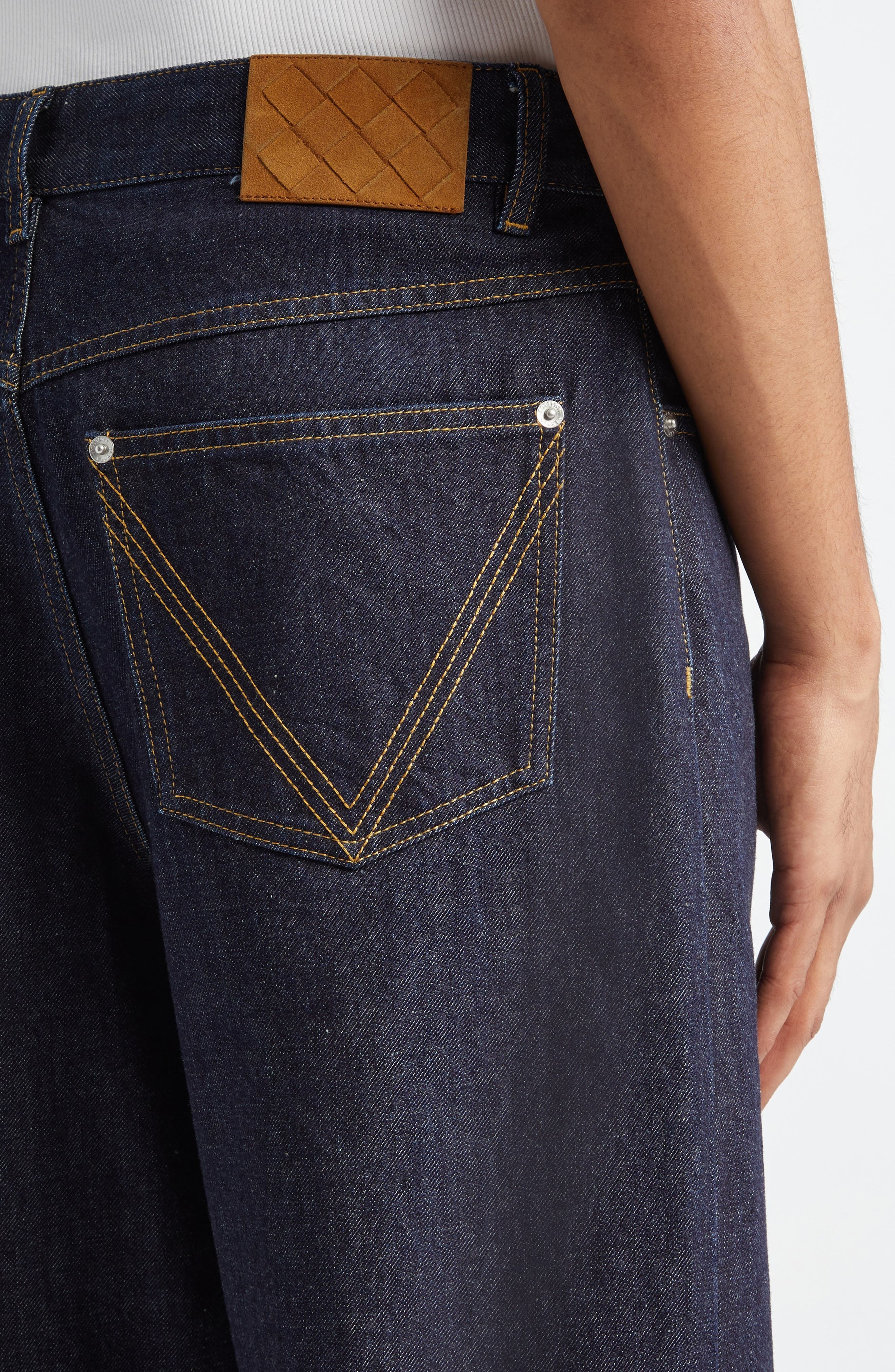 Bottega Veneta Wide Leg Jeans in 4245 Indigo at Nordstrom - 5