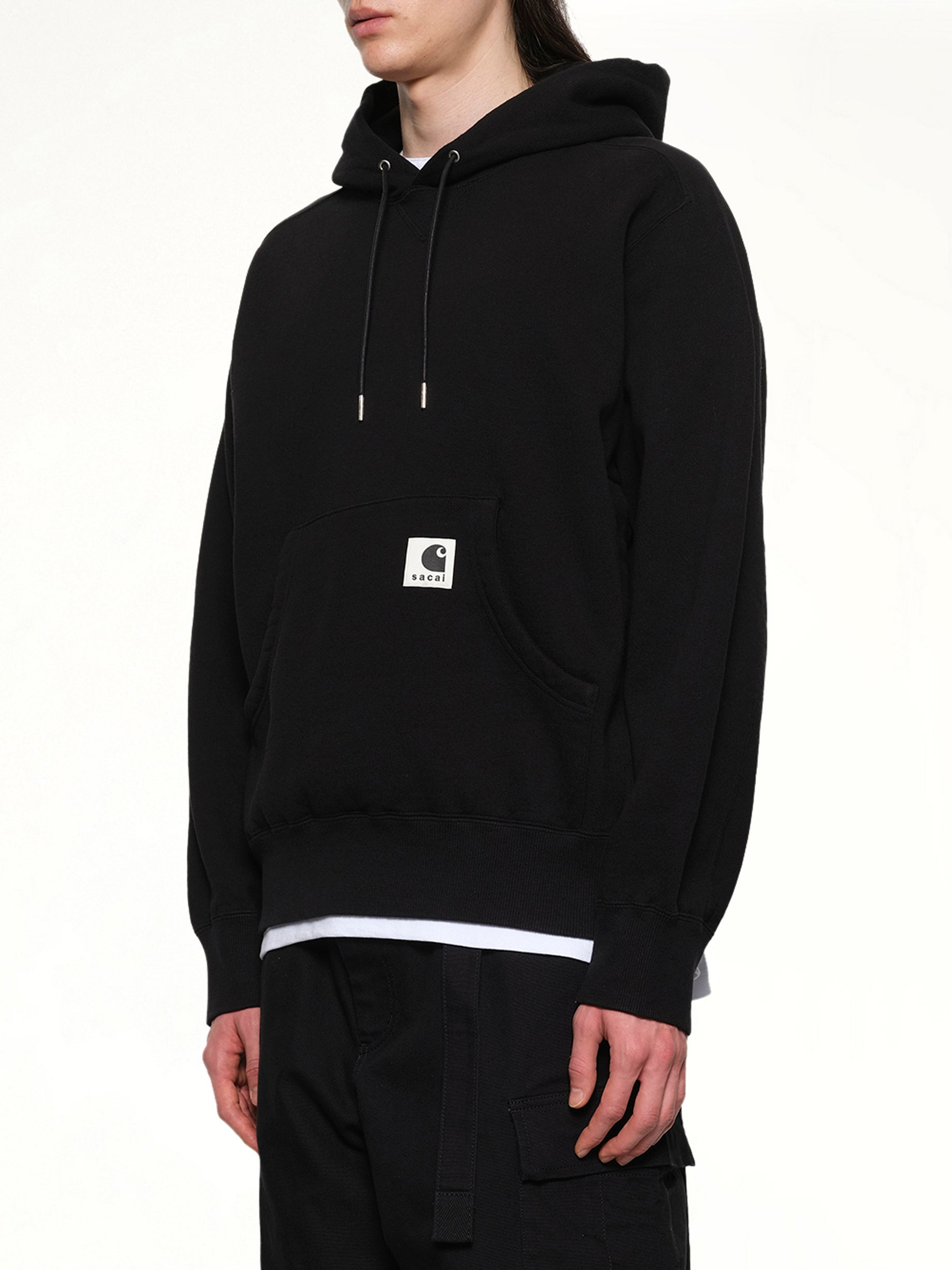 Carhartt WIP Cotton Jersey Hoodie in Black - 3