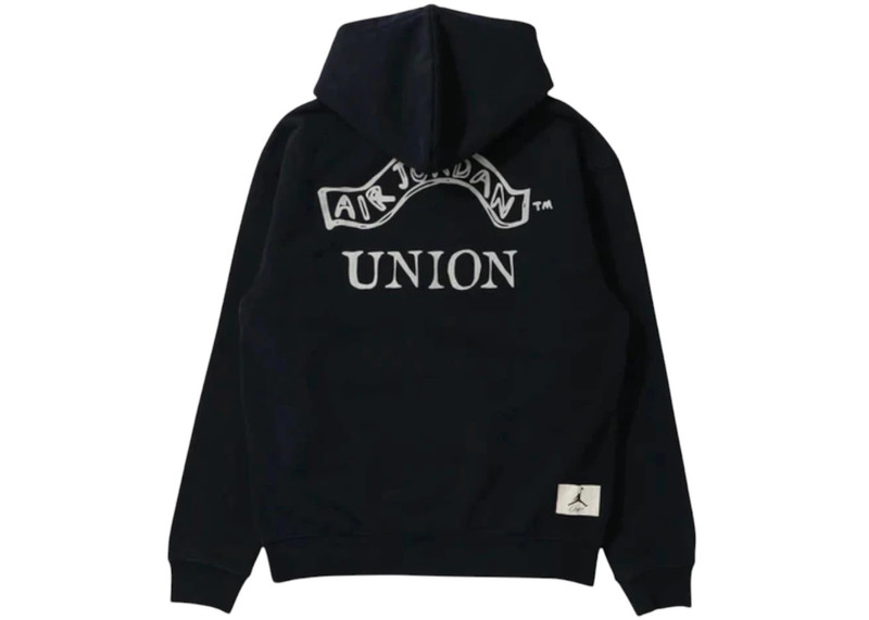 Jordan Jordan x Union LA Fleece Hoodie Black outlook