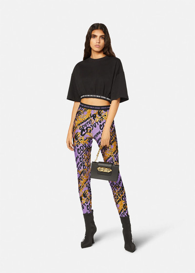 VERSACE JEANS COUTURE Logo Brush Couture Leggings outlook