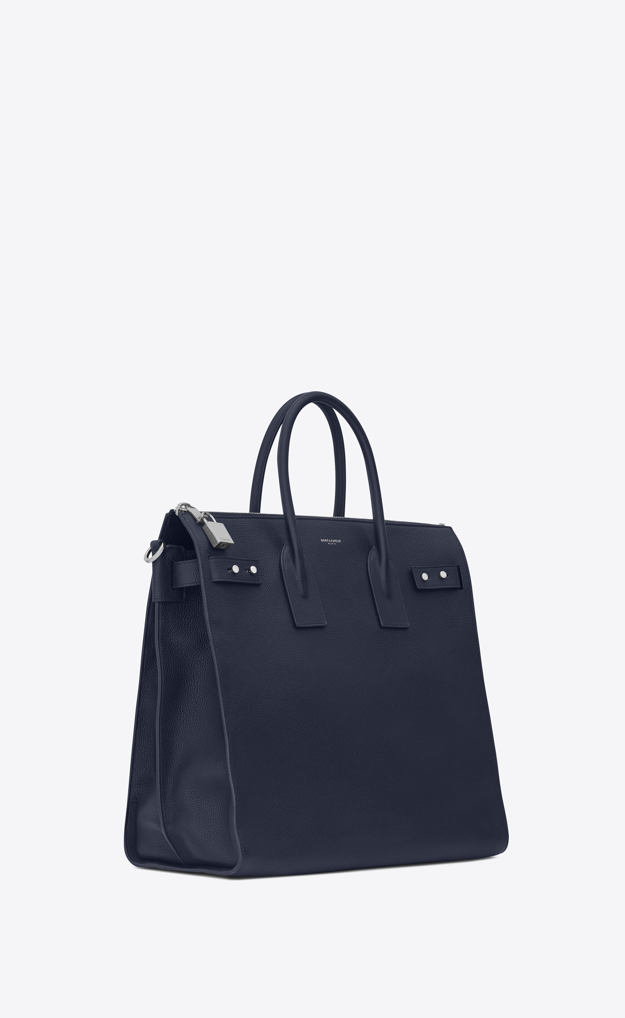 sac de jour north/south tote in grained leather - 5