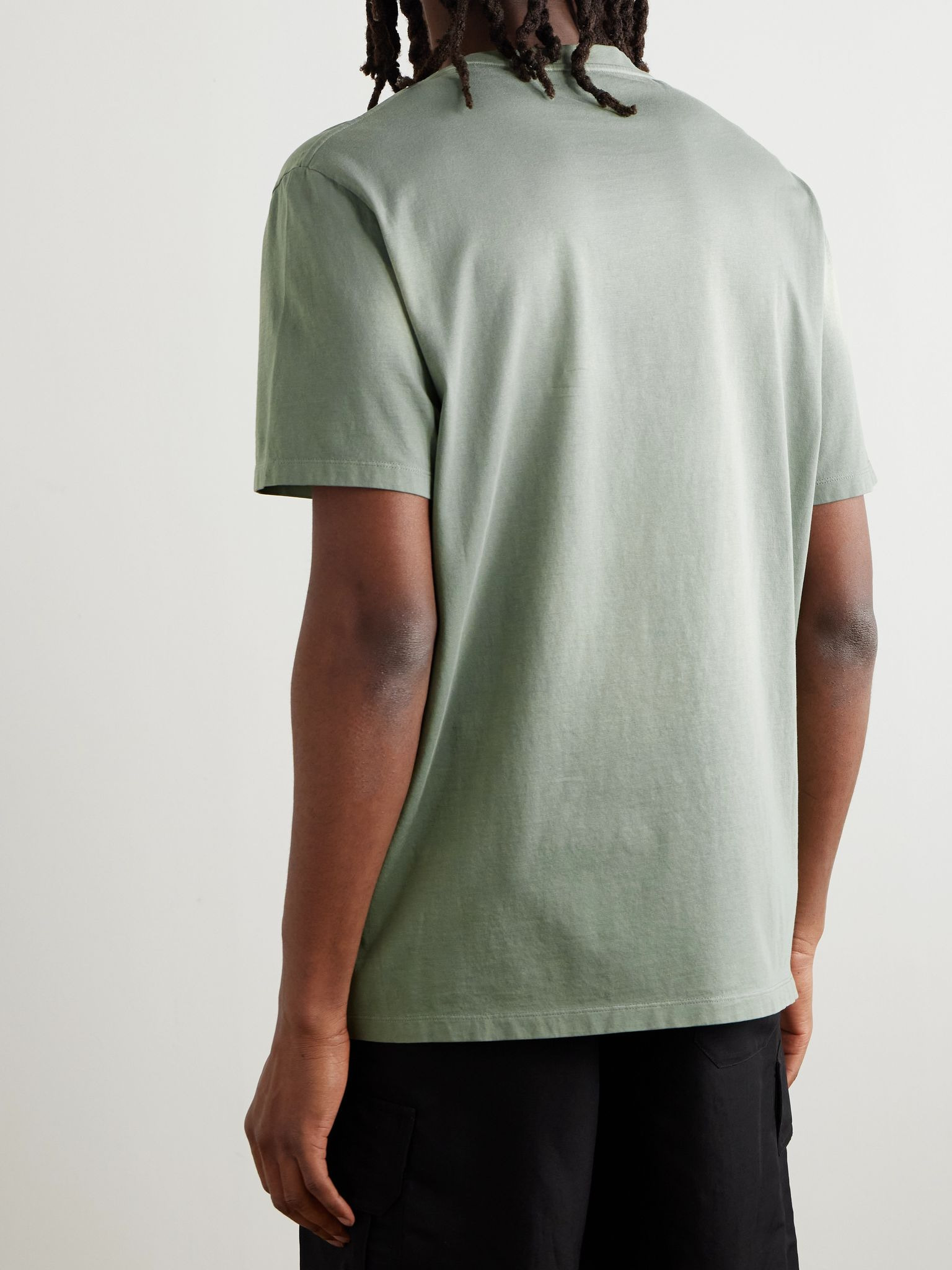 + Paula's Ibiza Logo-Appliquéd Cotton-Jersey T-Shirt Green - 3