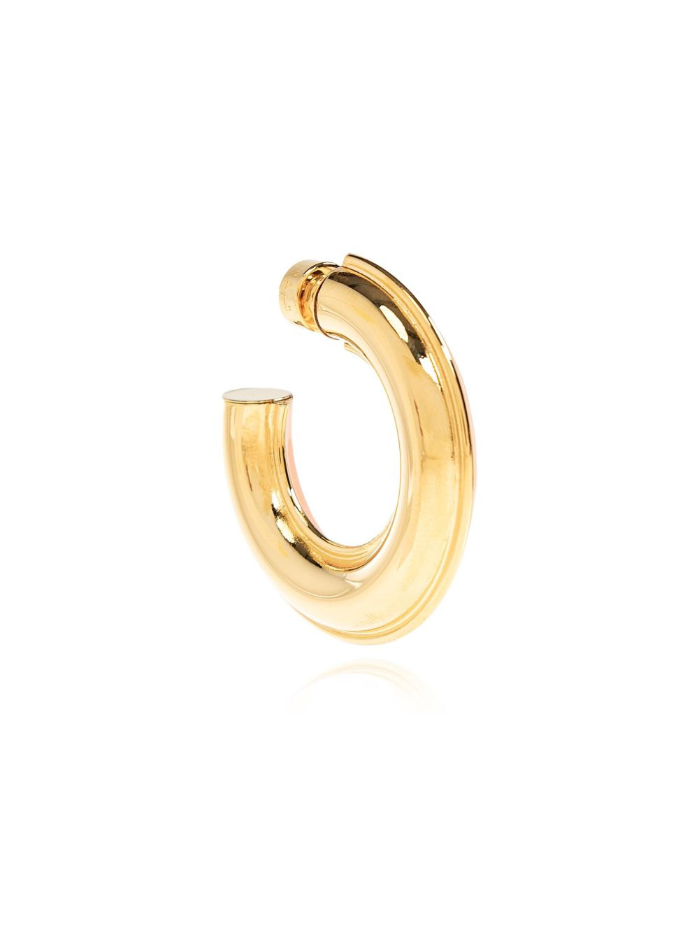 brass hoop earrings - 4