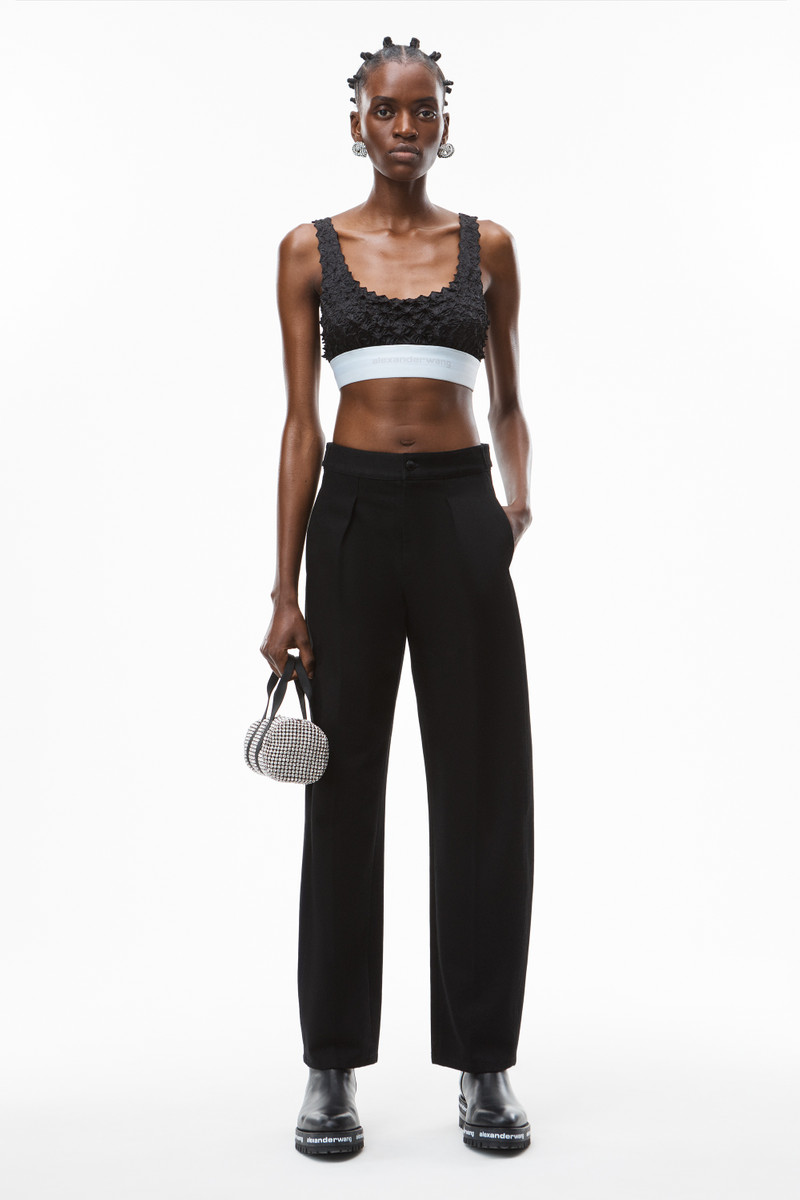 LOGO ELASTIC BAND BRA IN SHIBORI SATIN 4