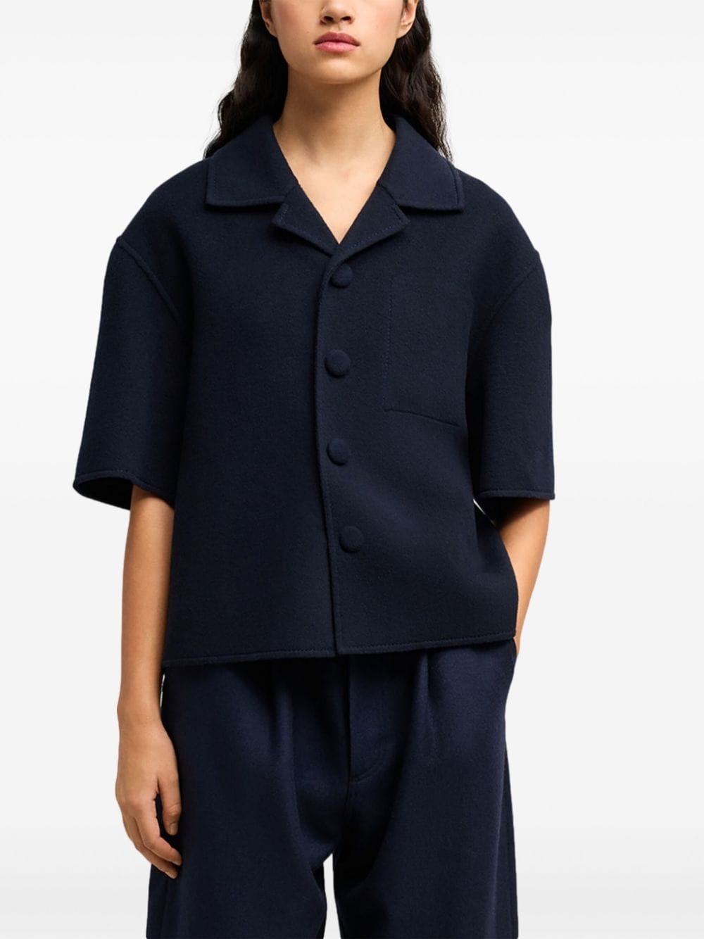camp-collar jacket - 5