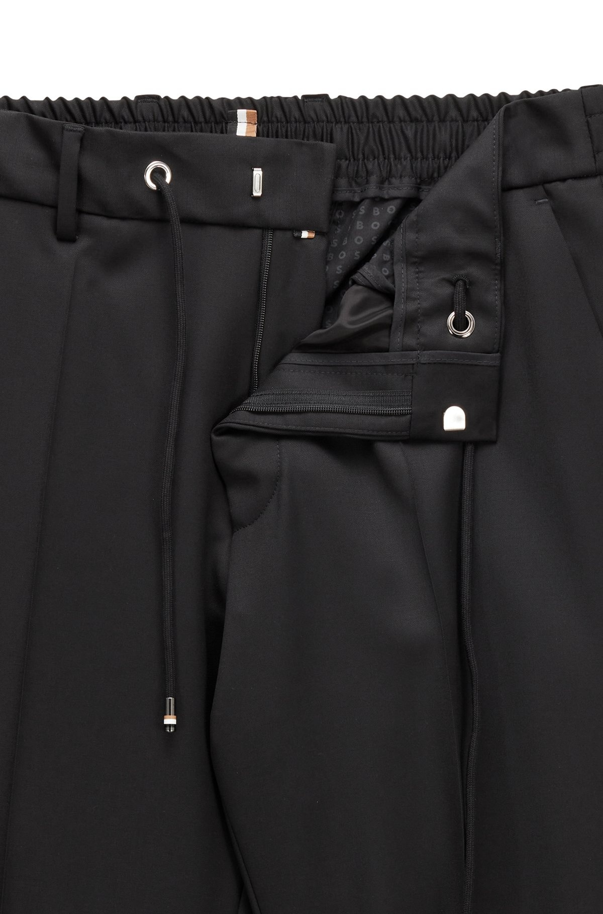 DRAWSTRING TROUSERS IN VIRGIN-WOOL SERGE - 6