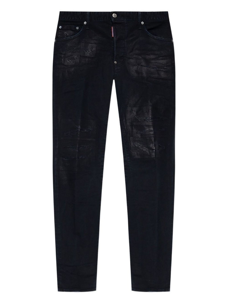 distressed-effect jeans 1