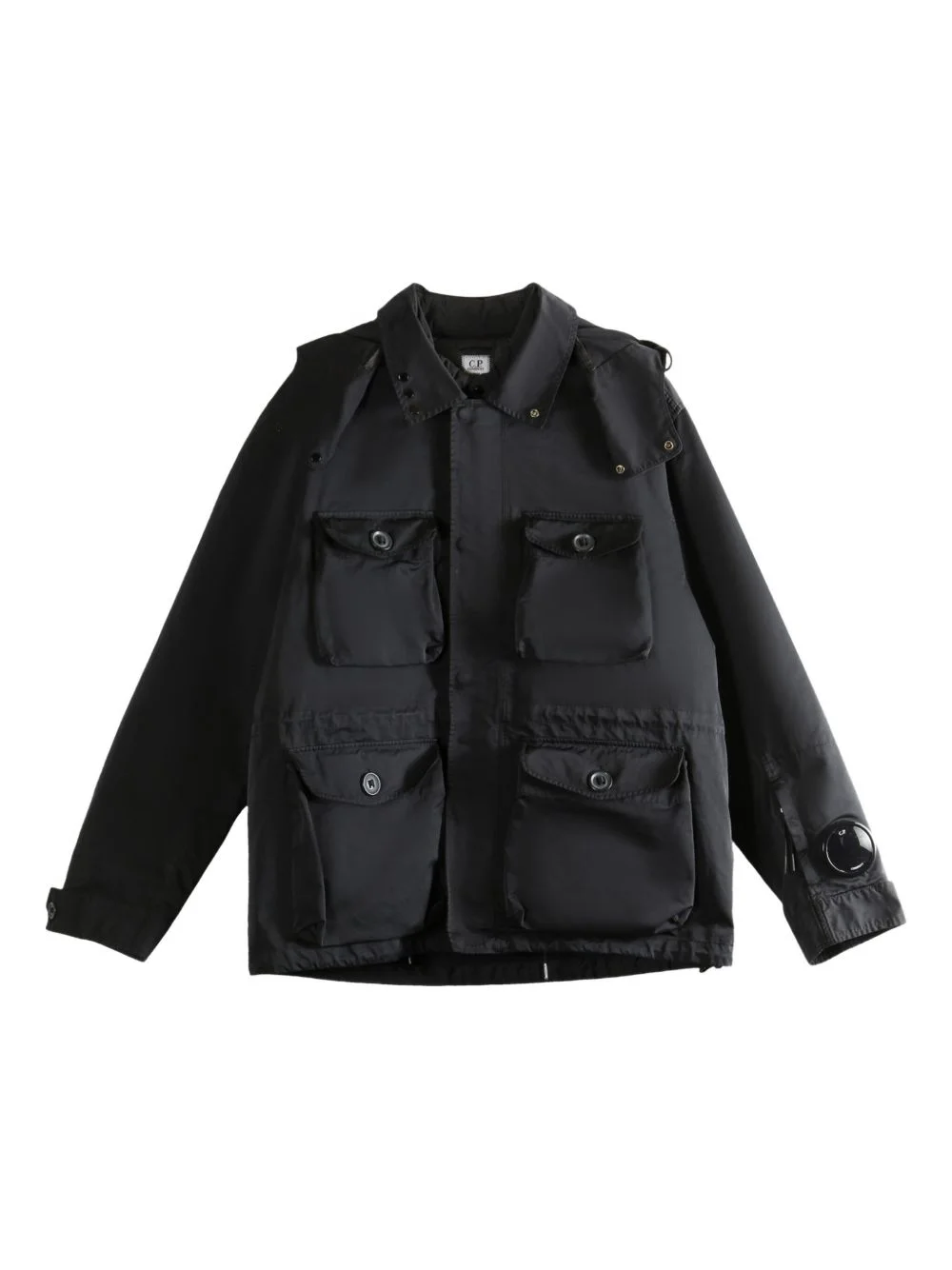 hooded multi-pocket jacket - 1