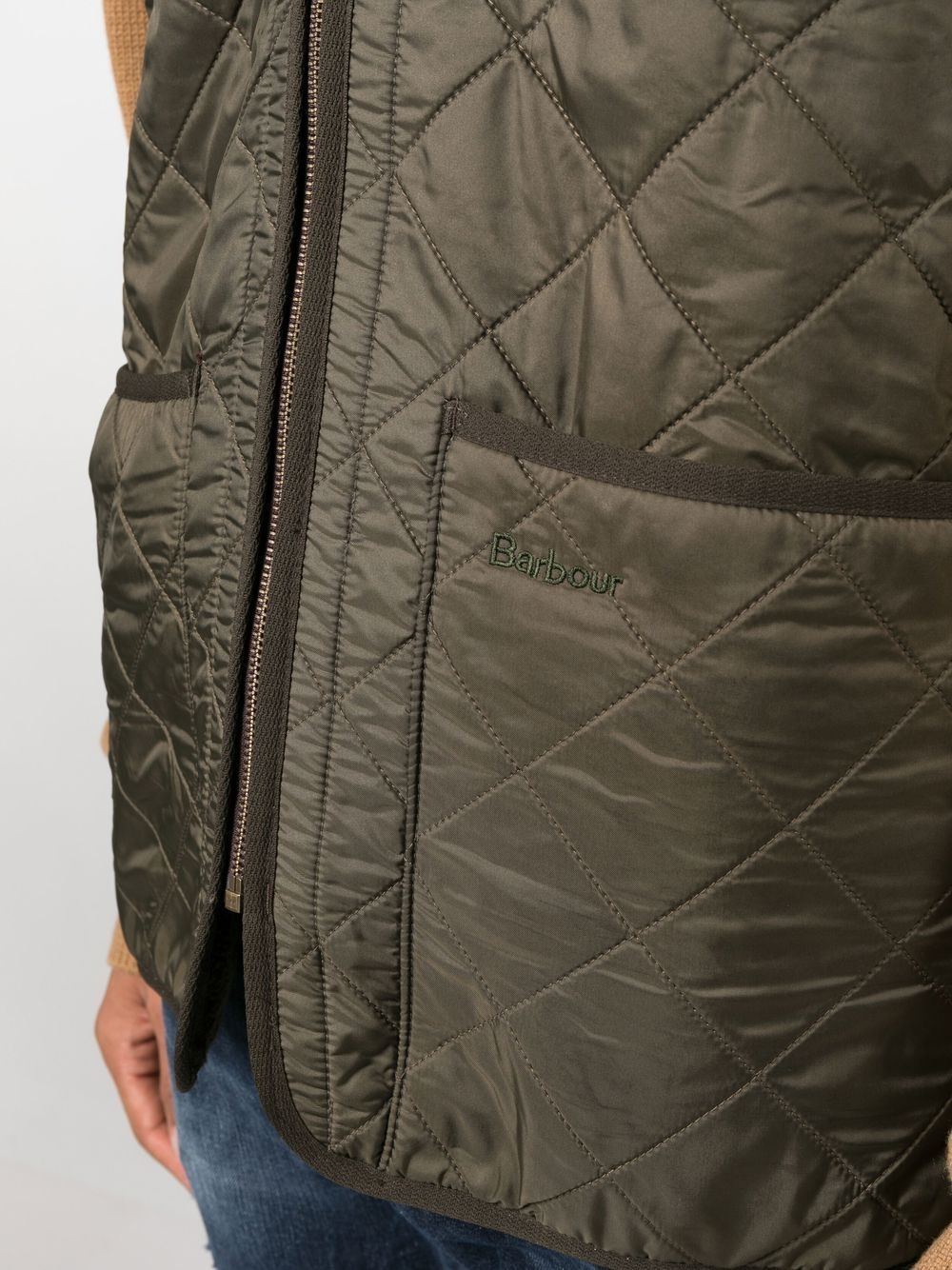 quilted zipped-up gilet - 5