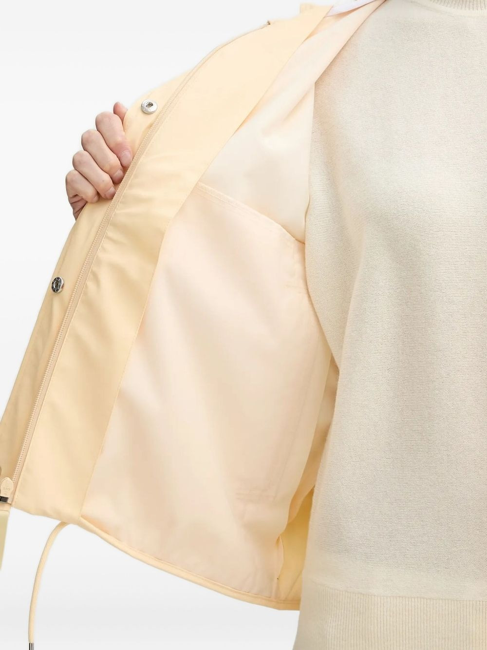 hooded drawstring jacket - 4