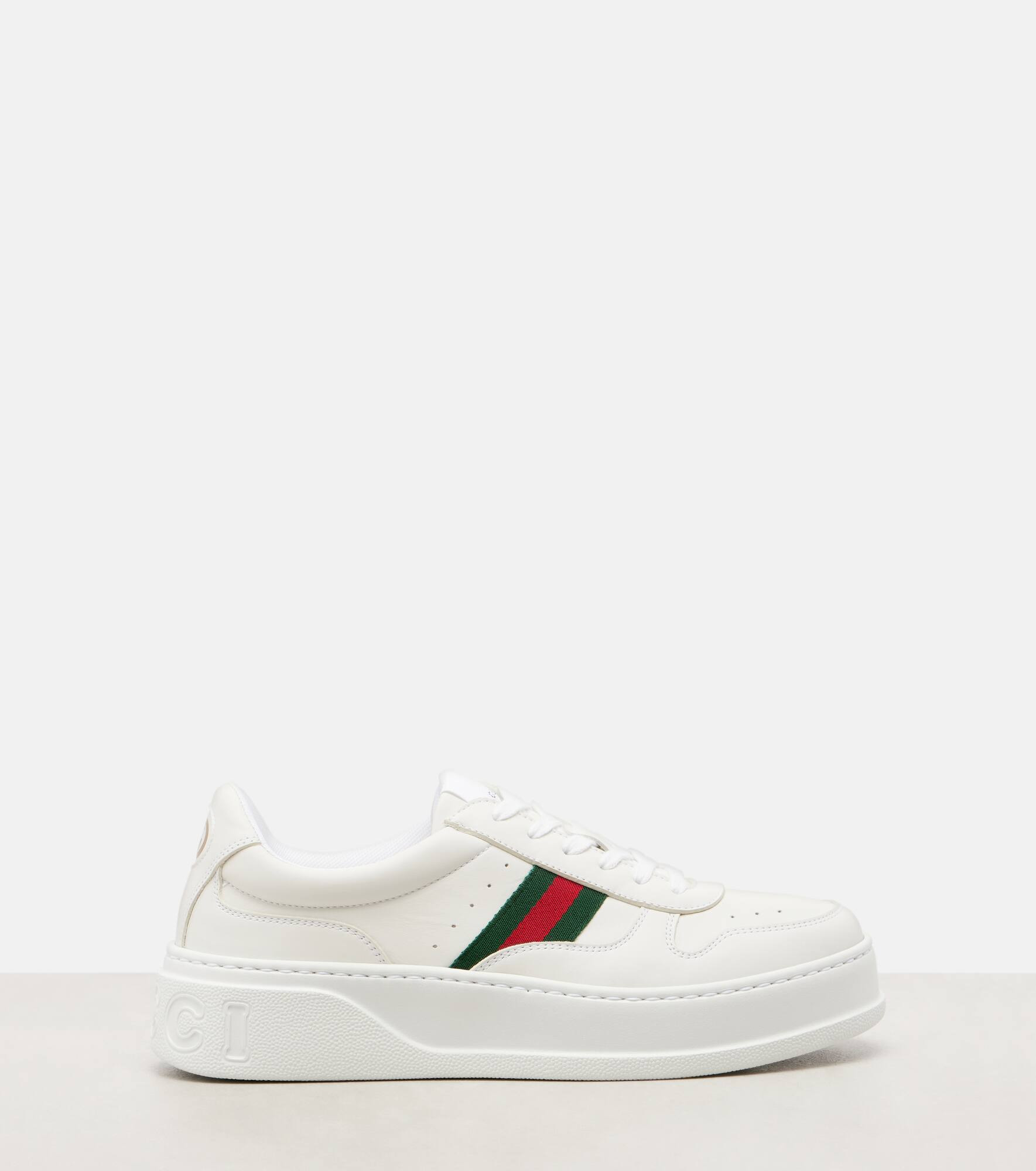 New Chunky B leather sneakers - 4