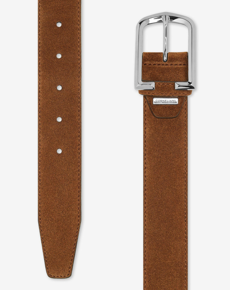 Dark brown suede belt 3