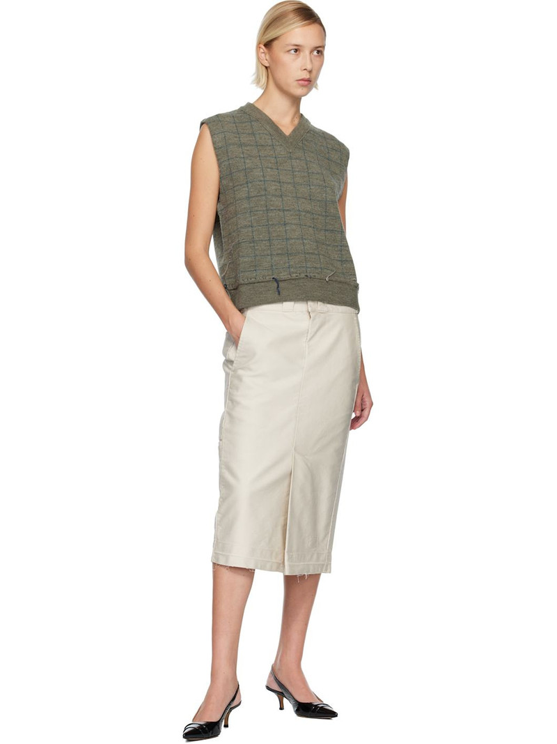 Maison Margiela Green Knit Vest outlook