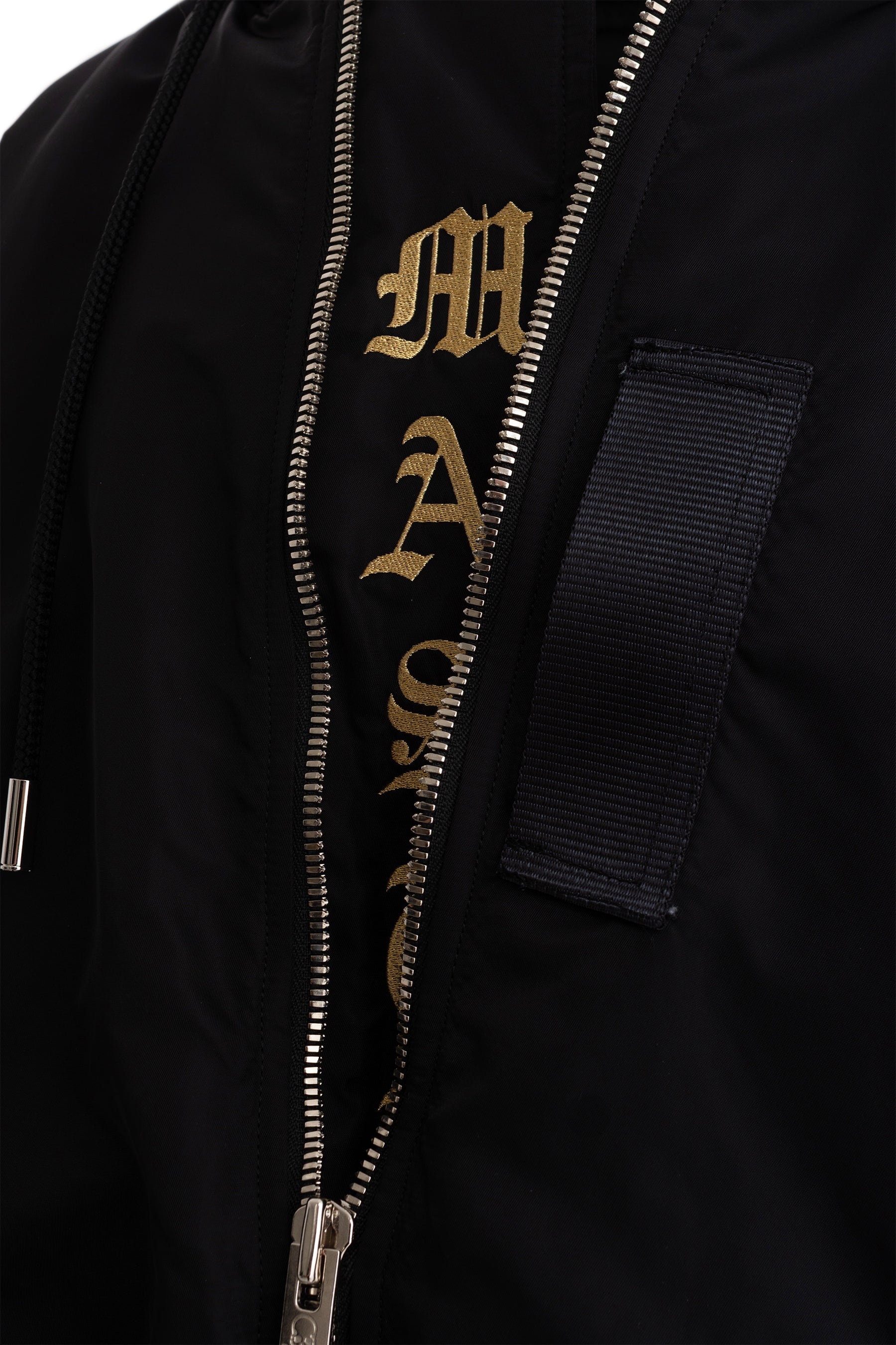 NYLON HOODED BOMBER JACKET / BLK - 9