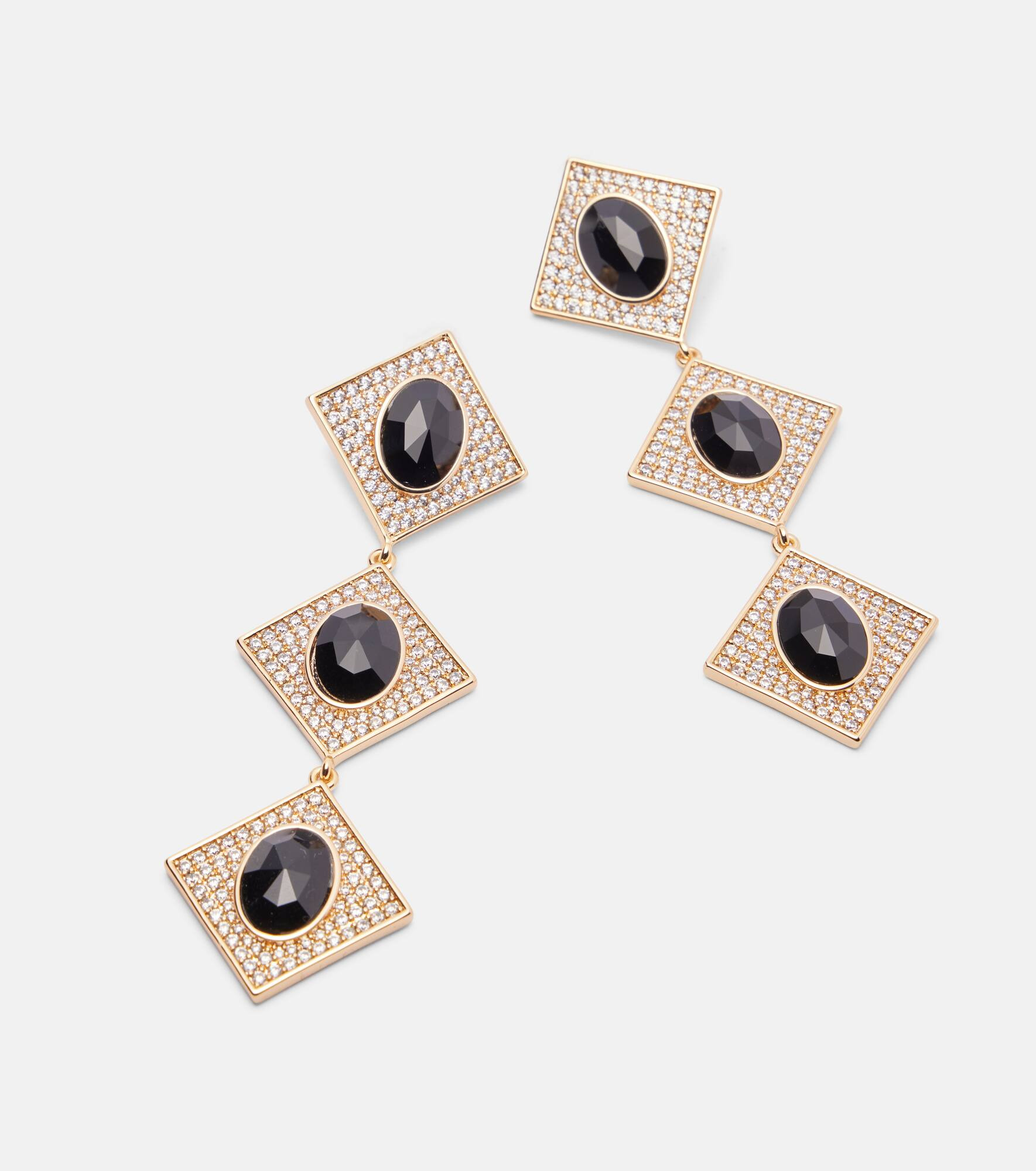 Crystal-embellished drop earrings - 4