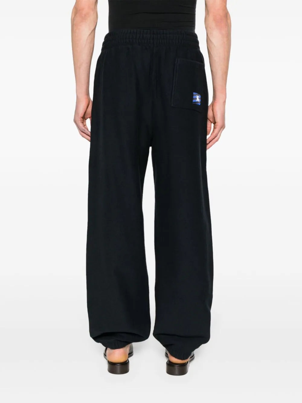 LOGO-PATCH COTTON TRACK TROUSERS - 3