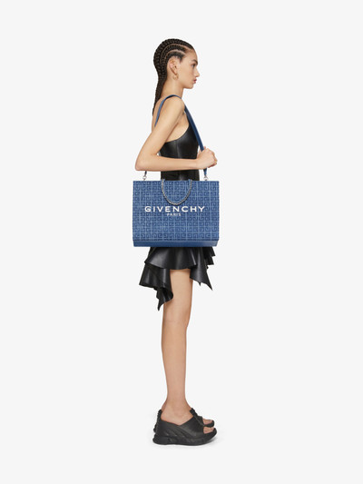 Givenchy MEDIUM G-TOTE SHOPPING BAG IN 4G DENIM WITH CHAIN outlook