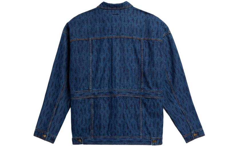 adidas adidas originals x IVY PARK Crossover Cotton Loose Detachable Denim Jacket Blue H61700 outlook