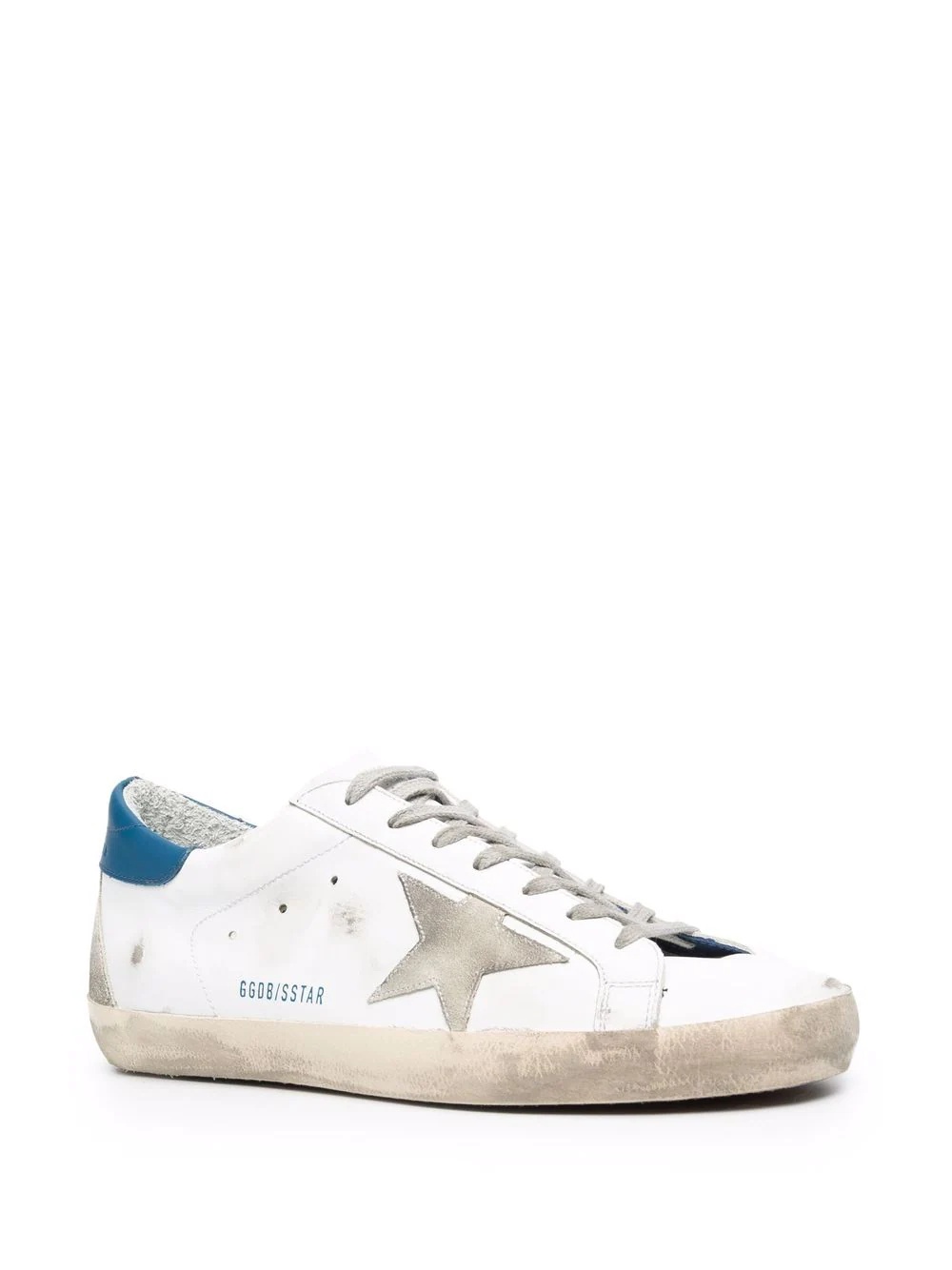 star-patch lace-up sneakers - 2