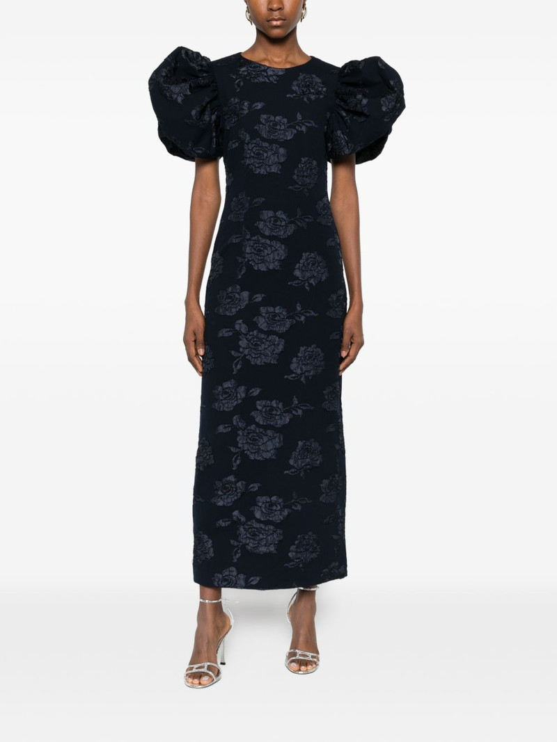 ROTATE jacquard puff maxi dress outlook