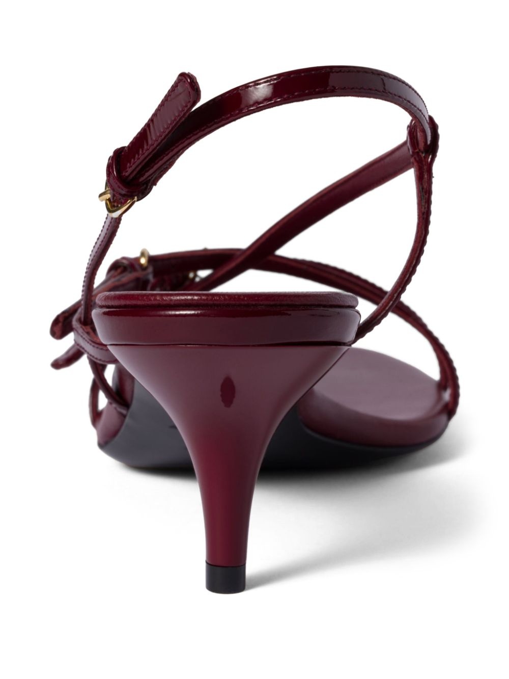 55mm patent leather sandals - 3