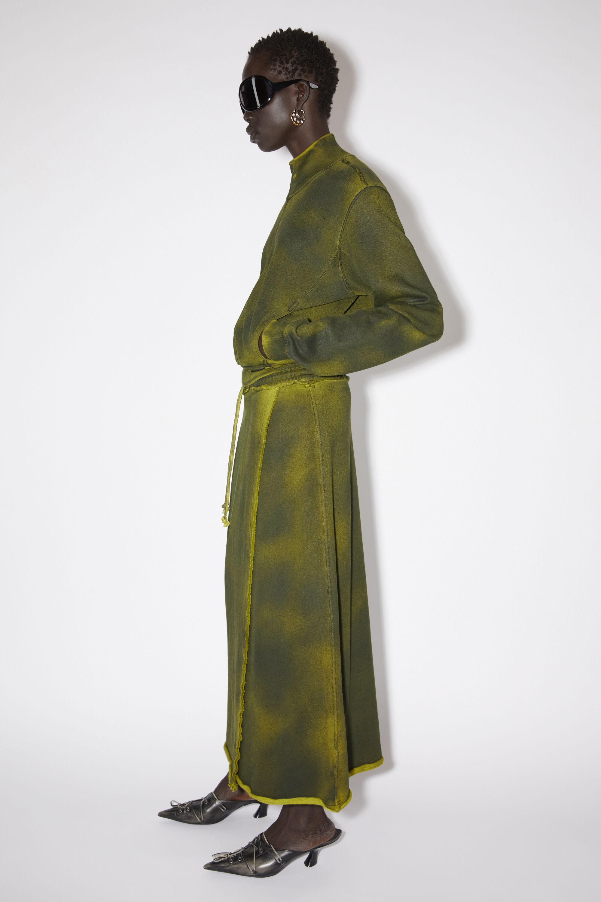 Dyed fleece skirt - Acid yellow - 4