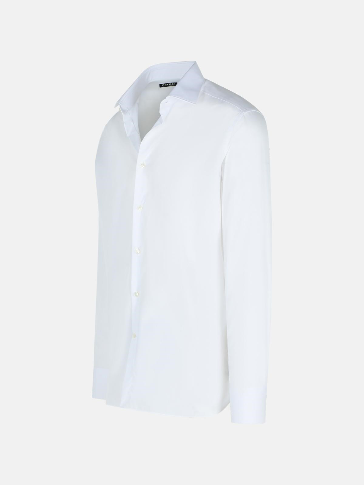'TROFEO' WHITE COTTON SHIRT - 2