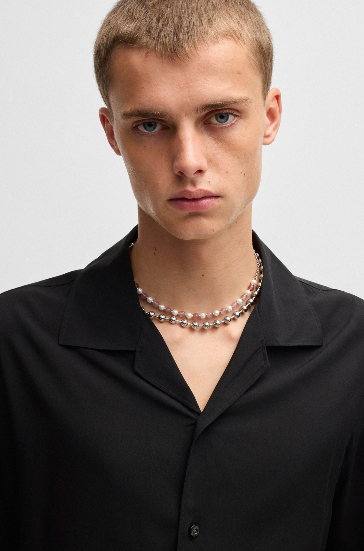 OVERSIZE-FIT SHIRT WITH SMOKE LOGO-PRINT HEM - 3