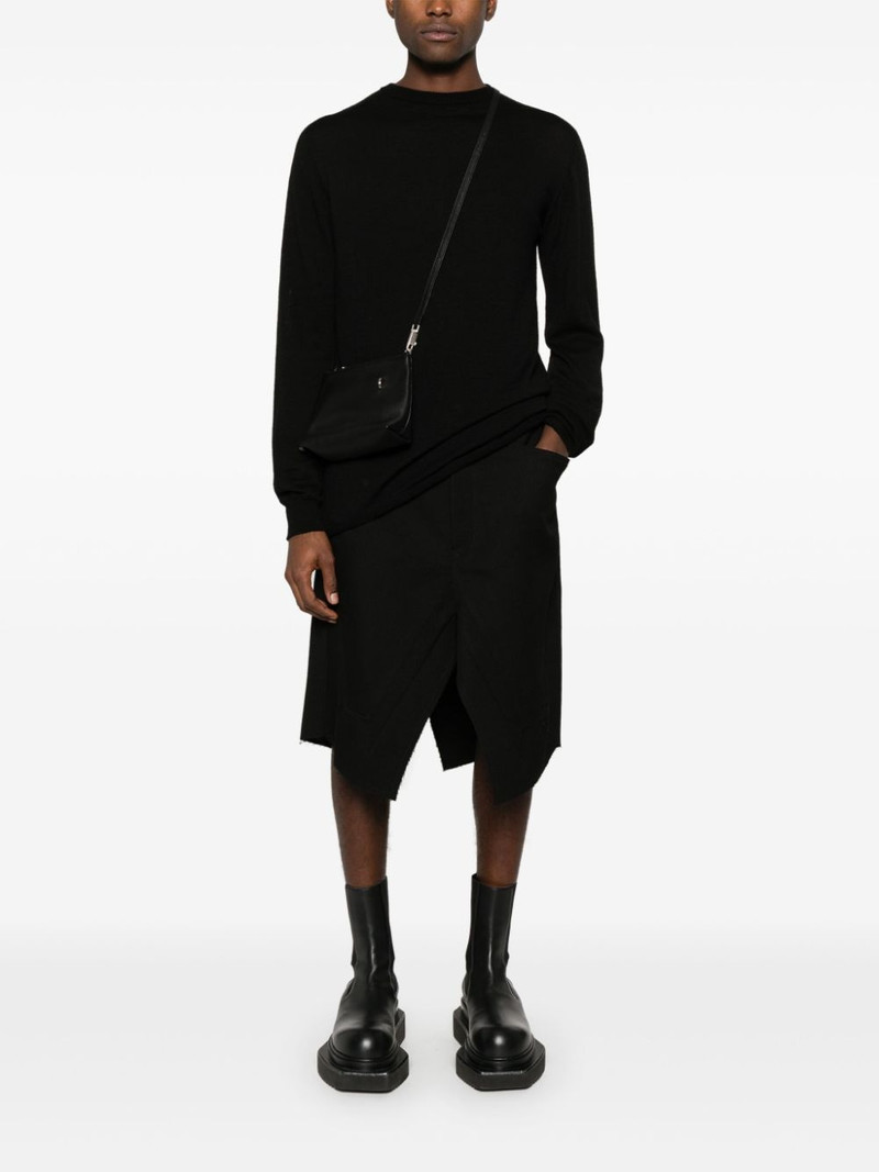 Rick Owens Slivered midi skirt outlook
