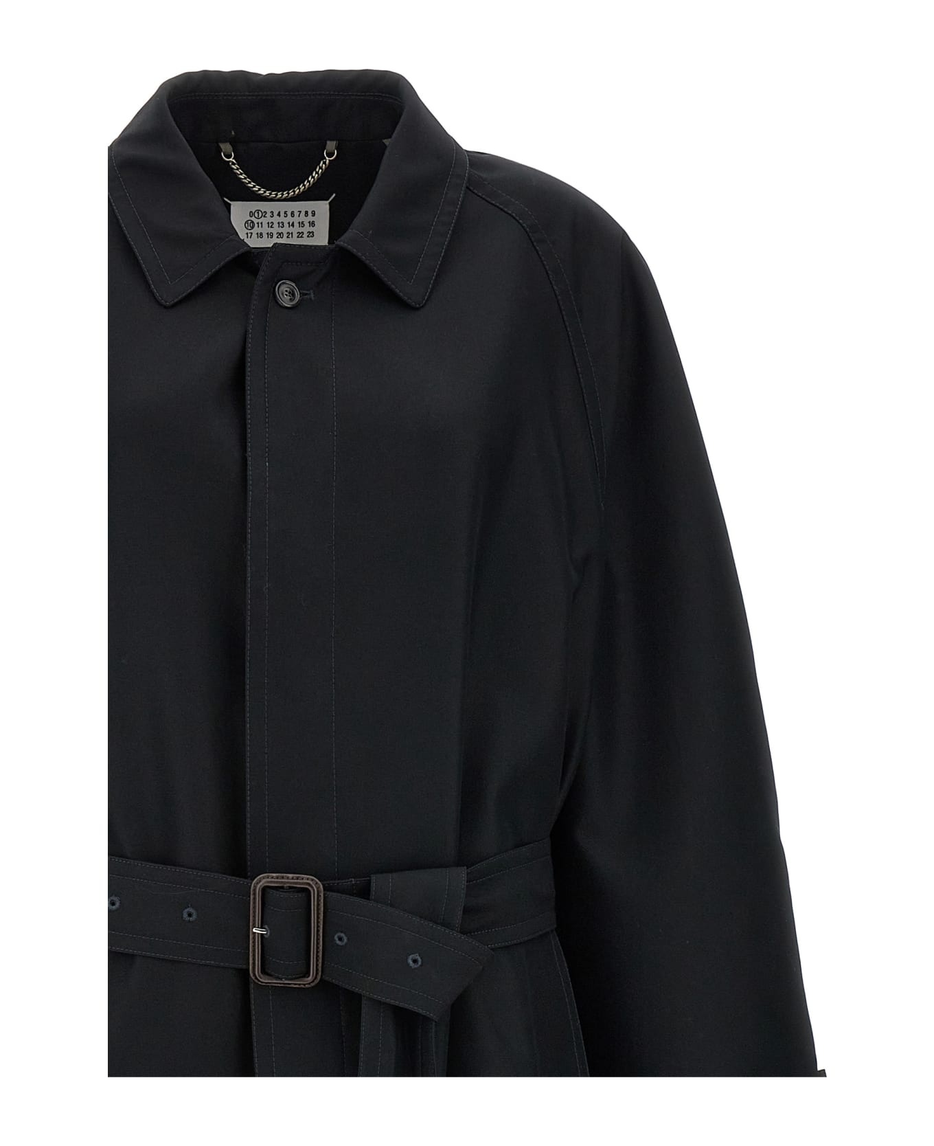 Long Single-breasted Trench Coat - 3