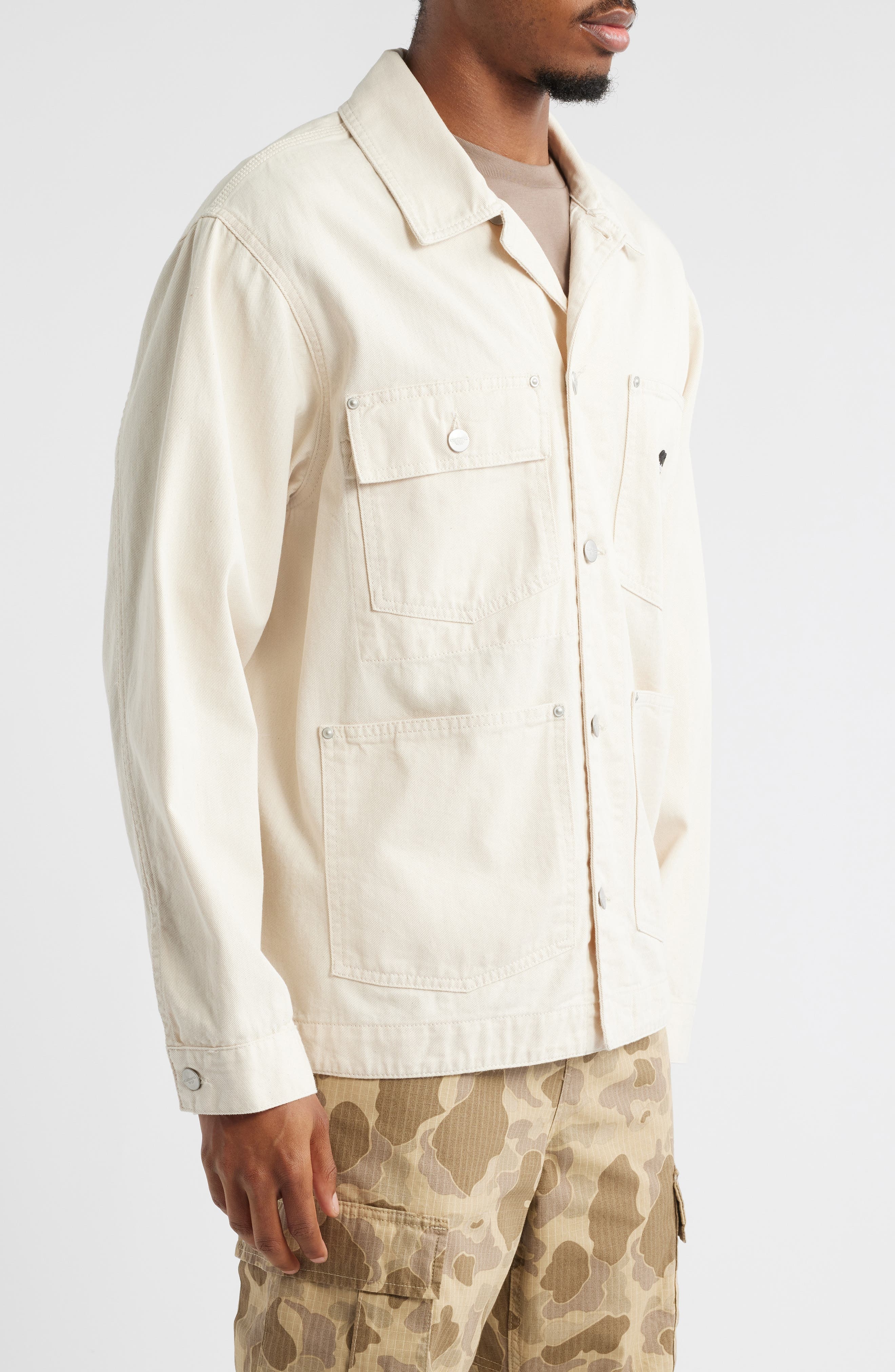 Carhartt Work In Progress Drewe Chore Coat in Natural at Nordstrom - 3