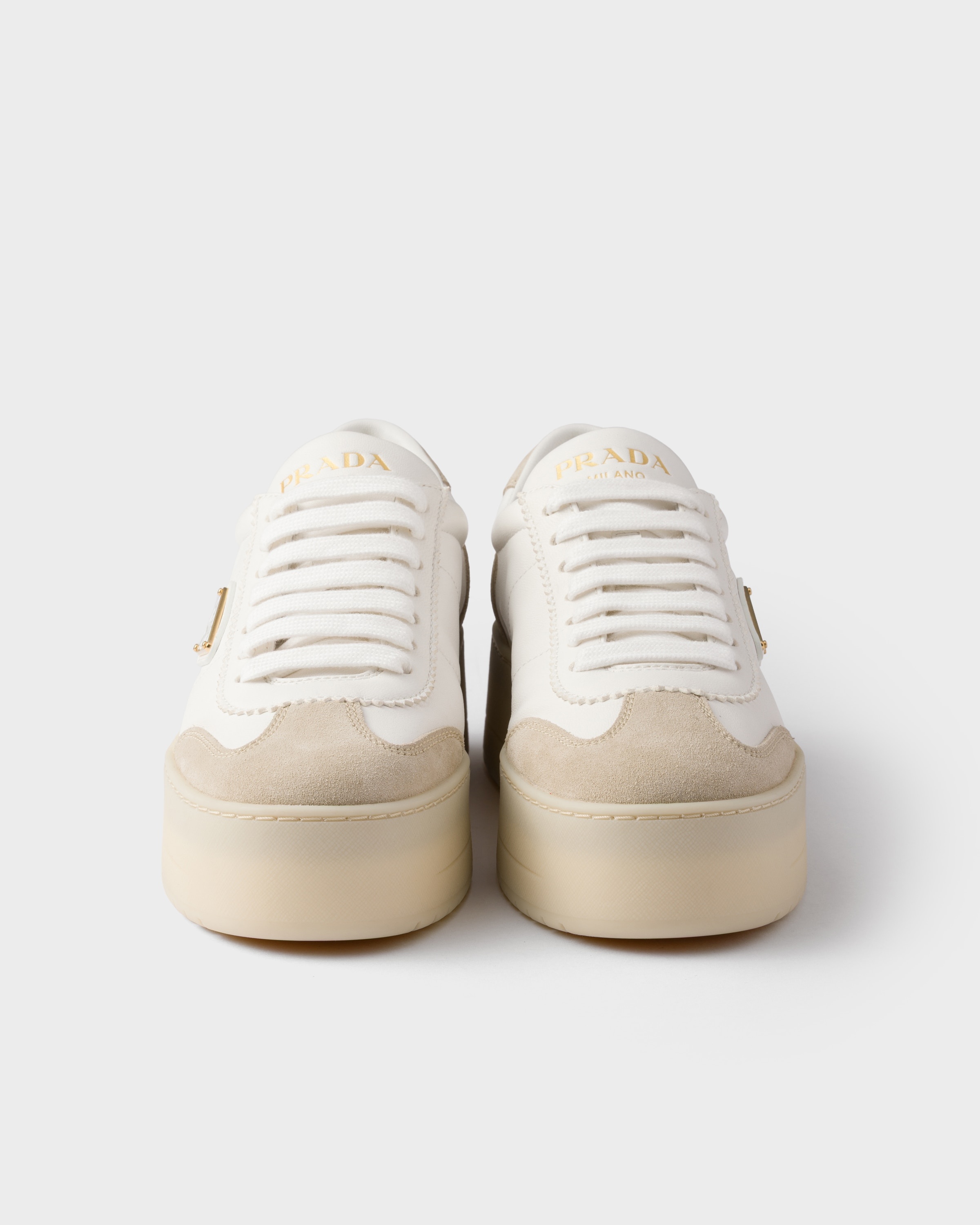 Downtown Bold nappa leather and suede sneakers - 5