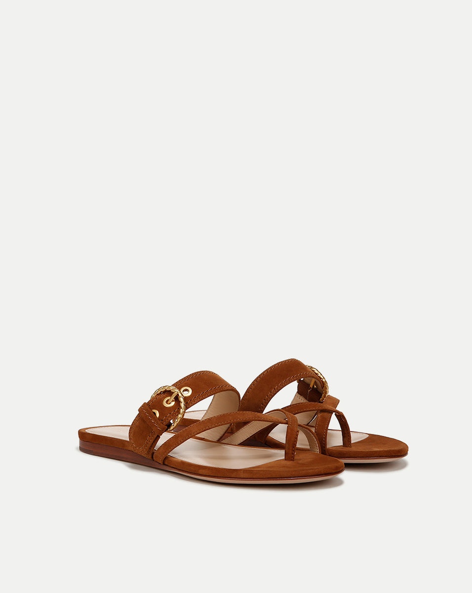 SALVA SUEDE CRISSCROSS SANDAL - 2