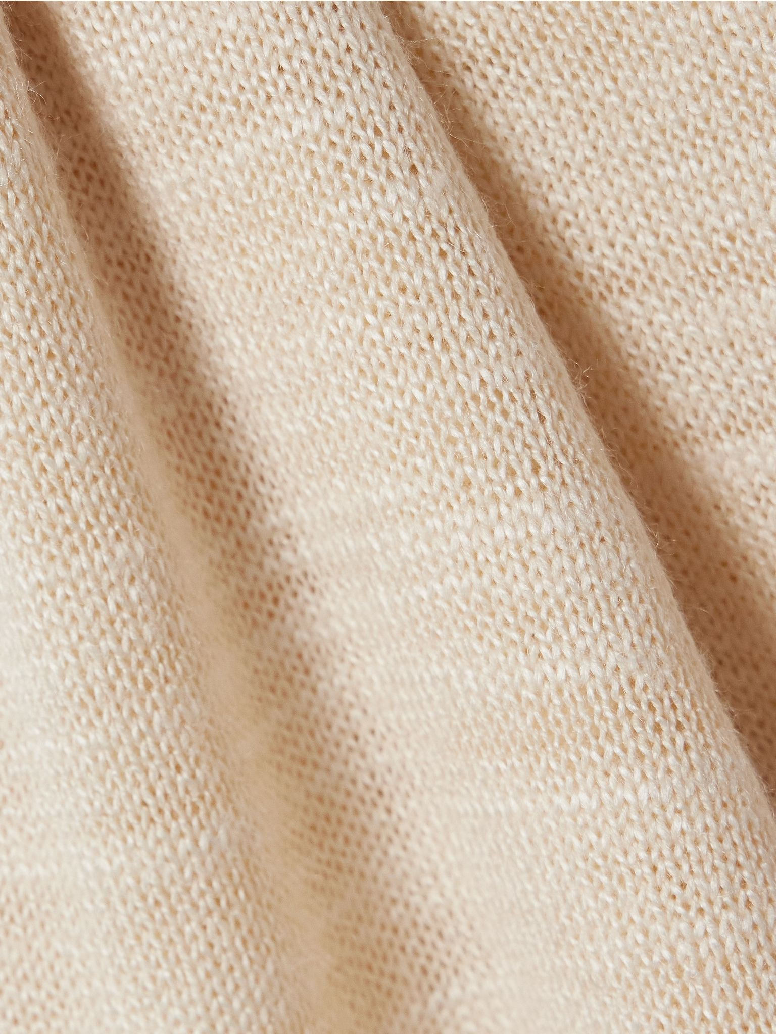 Juyah open-knit silk tank Ecru - 5