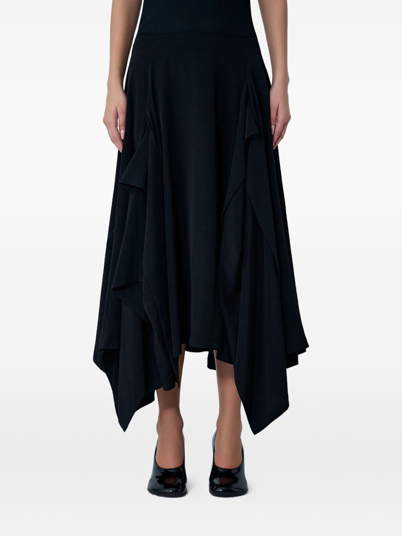 panelled flared midi skirt 1