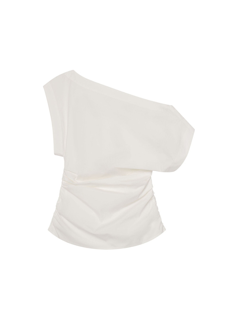 Nara Stretch Cotton Off Shoulder Top 1