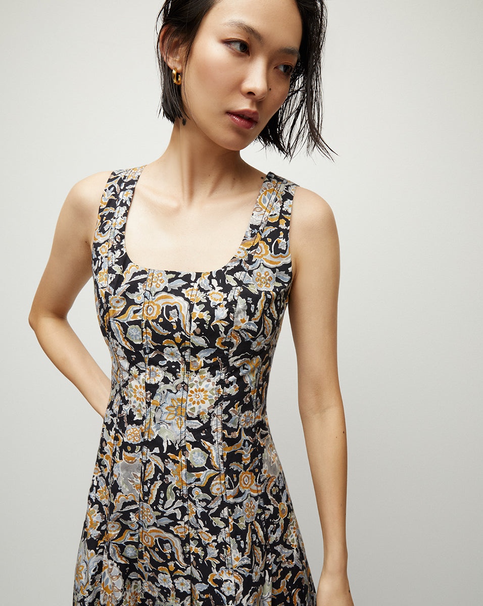 JOLIE PAISLEY-PRINT DRESS - 5
