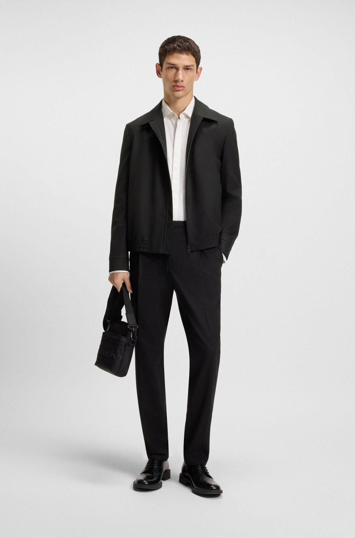 SLIM-FIT JACKET IN PERFORMANCE-STRETCH FABRIC - 3