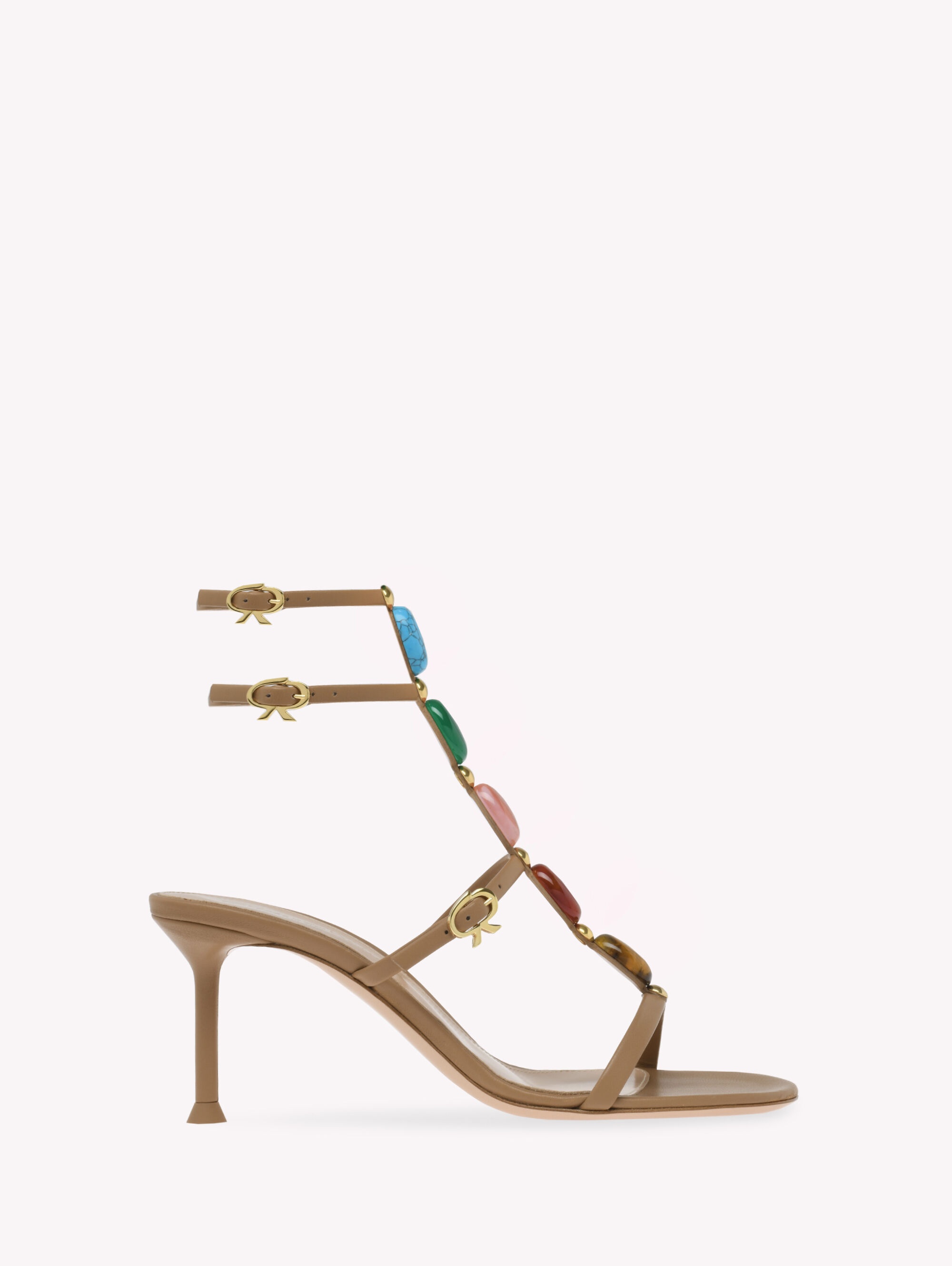 【★日本未入荷★】Gianvito Rossi ☆ SHANTI 70 サンダル Gianvito Rossi】SHANTI THONG 70 メタリックスエードミュール