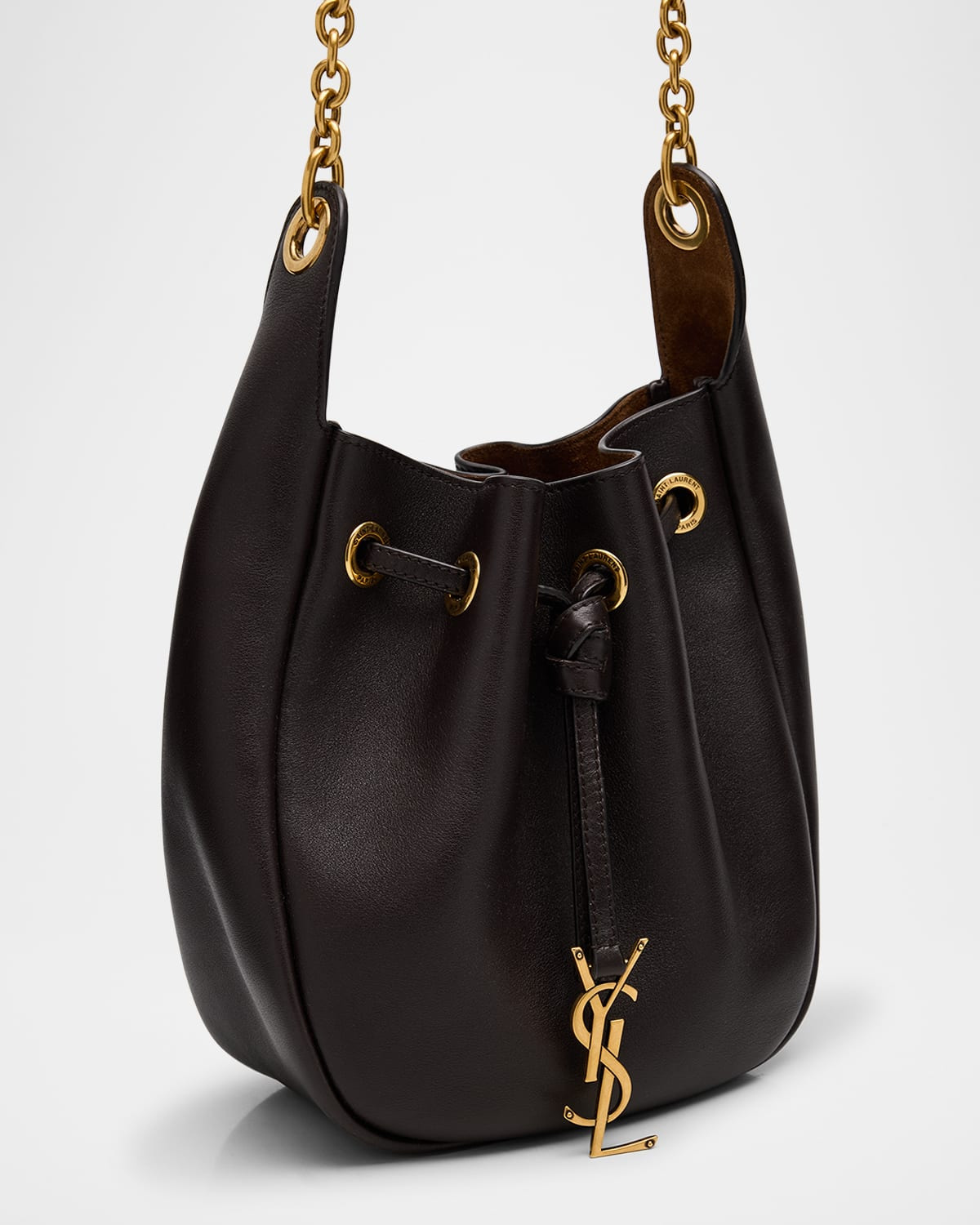 Cassandre YSL Bucket Bag in Leather - 4