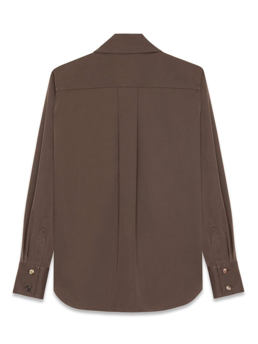 point-collar organic cotton shirt - 9